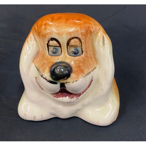 398 - Vintage Lenny the Lion pottery money box by Terry Hall