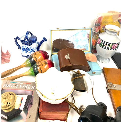 226 - Large selection of miscellaneous include binoculars, pottery, magazines etc