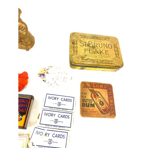 428 - Selection of collectable items includes Tins, trinkets, players tobacco etc