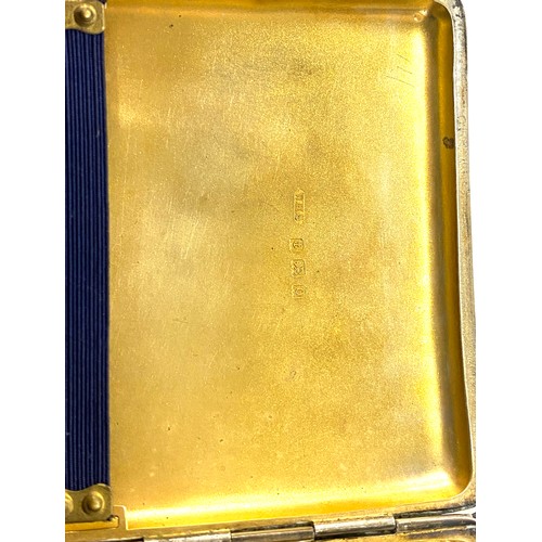 447 - Vintage Silver vesta case by Deakin and Francis and a silver cigarette case by William Henry Sparrow... 