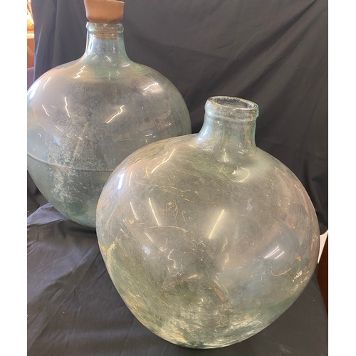 169 - Glass botanical garden vases largest measures approximately 24.5 inches