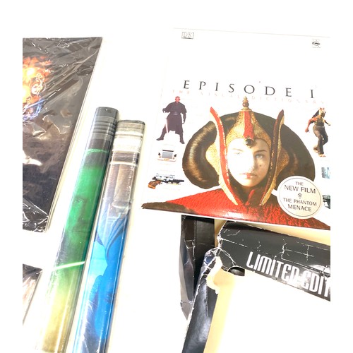 152 - Selection of assorted star wars memorabilia includes Posters, books etc