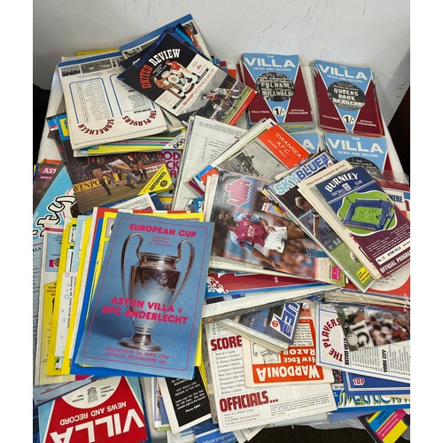 228 - Large selection of vintage Aston Villa football programs includes 1970, 1982, 1079 etc