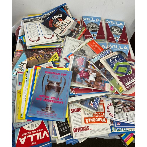 228 - Large selection of vintage Aston Villa football programs includes 1970, 1982, 1079 etc