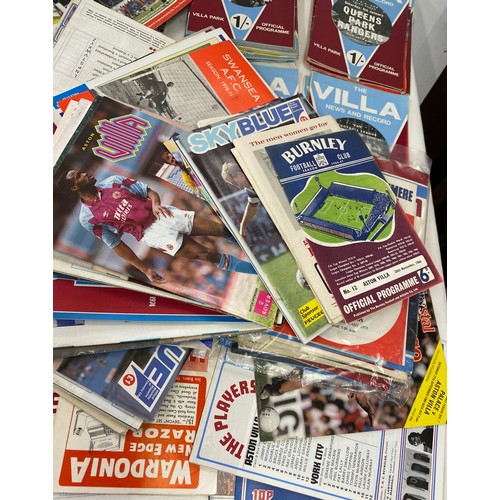 228 - Large selection of vintage Aston Villa football programs includes 1970, 1982, 1079 etc