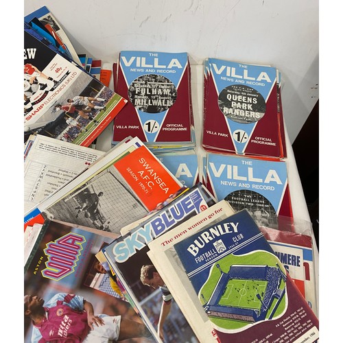 228 - Large selection of vintage Aston Villa football programs includes 1970, 1982, 1079 etc