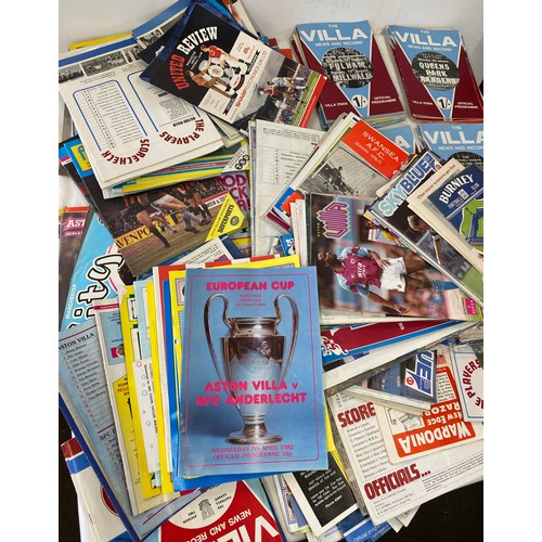 228 - Large selection of vintage Aston Villa football programs includes 1970, 1982, 1079 etc