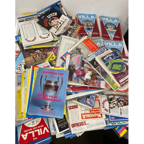 228 - Large selection of vintage Aston Villa football programs includes 1970, 1982, 1079 etc