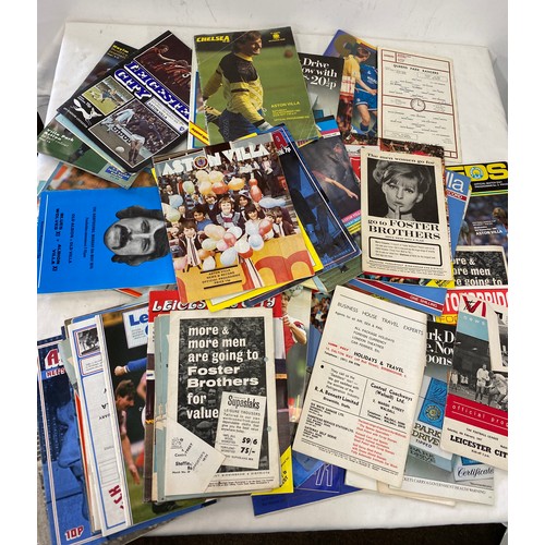 144 - Large selection of assorted football Programs includes Leicester City, Manchester Arsenal, Tottenham... 