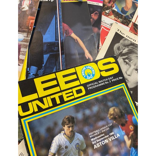 144 - Large selection of assorted football Programs includes Leicester City, Manchester Arsenal, Tottenham... 