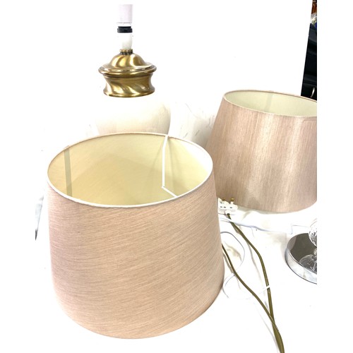 261 - Two table lamps, both untested