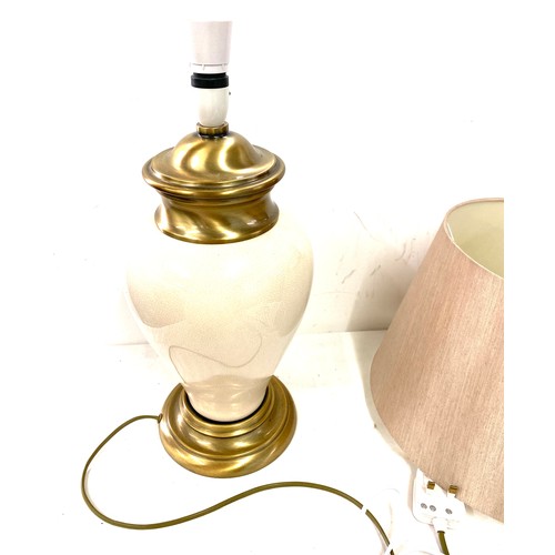 261 - Two table lamps, both untested