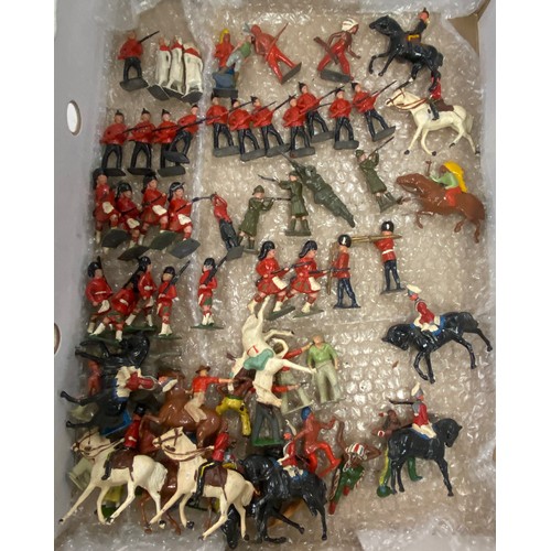 141 - Large selection of assorted metal soldier figures