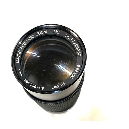 97 - Selection of lenses includes vivitar no 77220350 lens, prinzflex no 8001555, Miranda Marco lens, Min... 