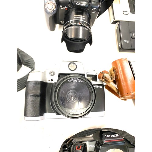 227 - Selection of assorted cameras includes centon df300 camera, Nikai pds system, canon nk5050 camera, m... 