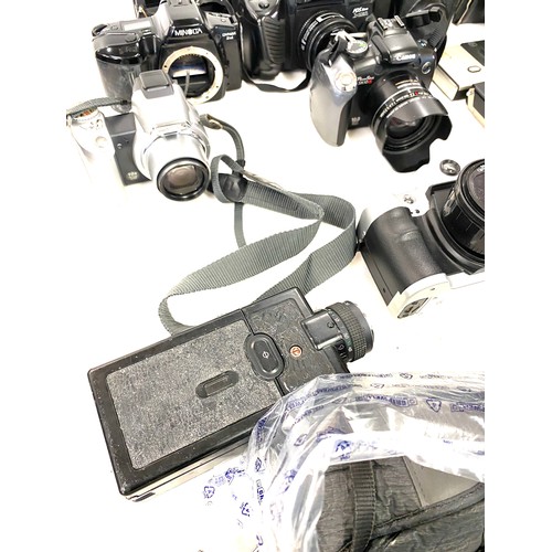 227 - Selection of assorted cameras includes centon df300 camera, Nikai pds system, canon nk5050 camera, m... 