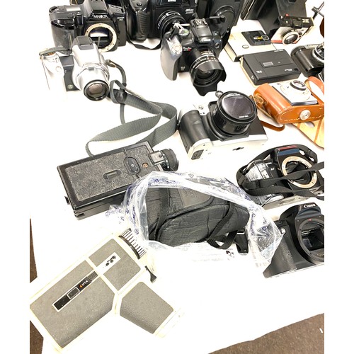 227 - Selection of assorted cameras includes centon df300 camera, Nikai pds system, canon nk5050 camera, m... 