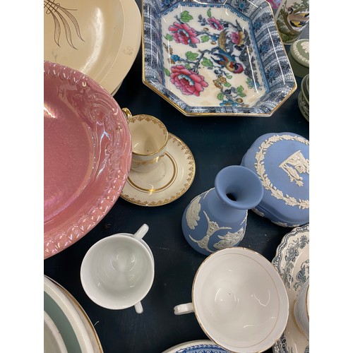 329 - Large selection of miscellaneous includes wedgwood, Portmerion, Crown Ducal etc