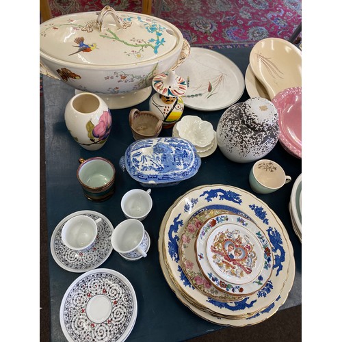 329 - Large selection of miscellaneous includes wedgwood, Portmerion, Crown Ducal etc