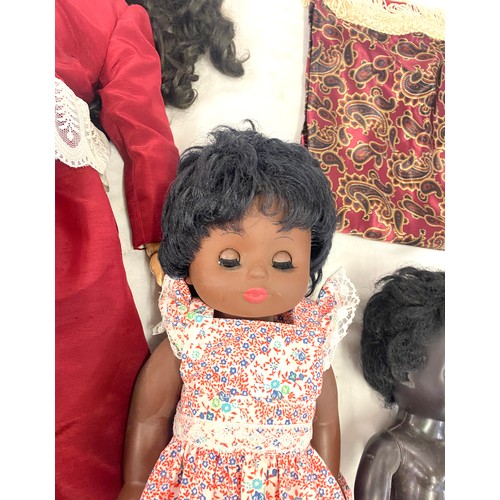 215 - Three vintage and later dolls