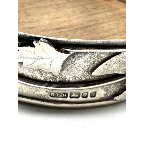 22 - Vintage silver coaster measures approx 10cm dia london silver hallmarks