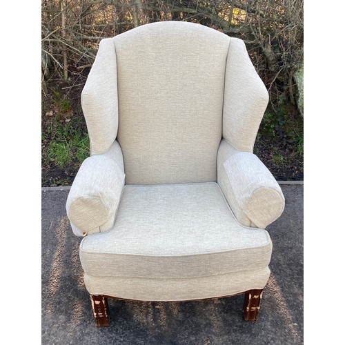 622 - Upholstered fireside chair