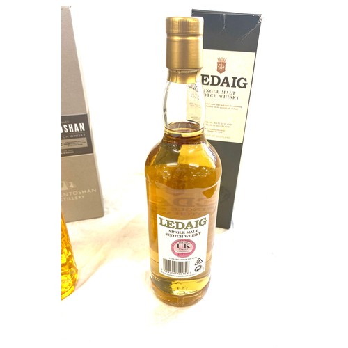 125 - Boxed Ledaig single malt whiskey, sealed, Boxed sealed bottle of Auchentoshan single malt whiskey