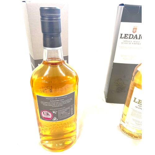 125 - Boxed Ledaig single malt whiskey, sealed, Boxed sealed bottle of Auchentoshan single malt whiskey