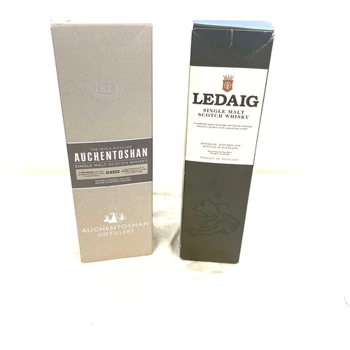 125 - Boxed Ledaig single malt whiskey, sealed, Boxed sealed bottle of Auchentoshan single malt whiskey