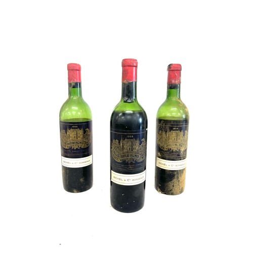 168 - 1959 Margaux Chateau Palmer Medoc, Sichel & Co Bordeaux Red wine, sealed, plus 2 additional bottles ... 