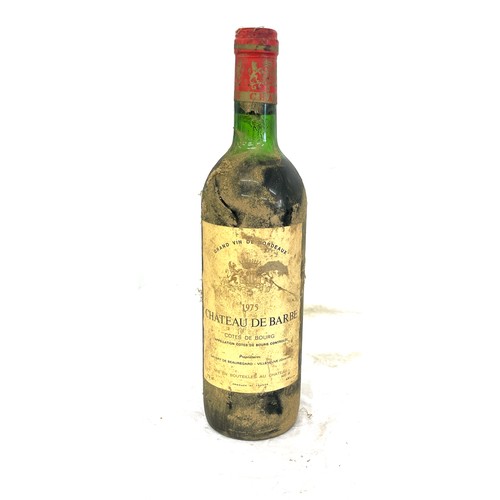 180 - Bottle of 1975 Chateau de Barbe Cotes de Bourg red wine, sealed