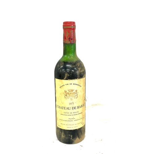 183 - Bottle of 1975 Chateau de Barbe Cotes de Bourg red wine, sealed