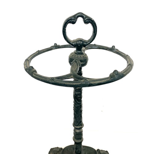 372 - Vintage cast iron umbrella stand height 23 inches