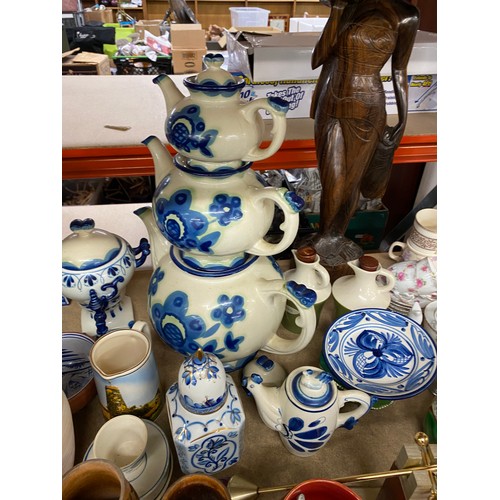 373 - Large selection of miscellaneous includes pottery, radio, oriental etc