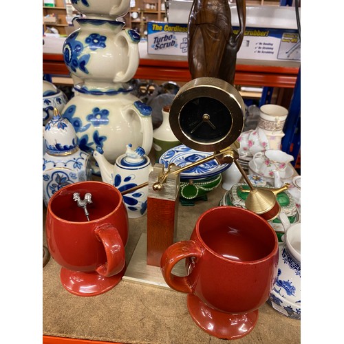 373 - Large selection of miscellaneous includes pottery, radio, oriental etc