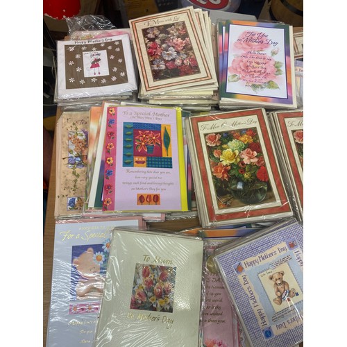 363 - Large selection of brand new Mothers day cards includes for a special mum etc, approx 210 cards