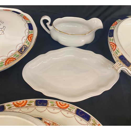 269 - Selection of pottery to include glass decanter, meat plate, tureens etc