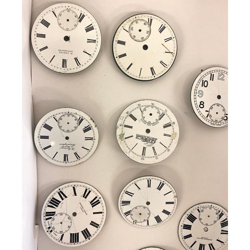 472 - 10 vintage pocket watch faces