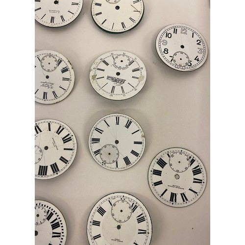 472 - 10 vintage pocket watch faces