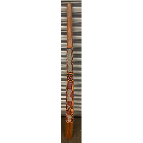 338 - Vintage large didgeridoo, approximate length 53 inches