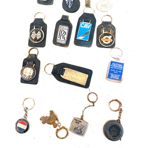 108 - Selection of vintage car keyrings