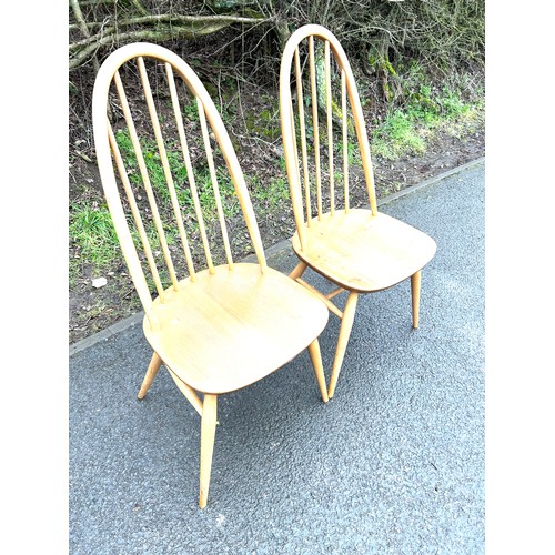 568 - 2 Blonde ercol dining chairs