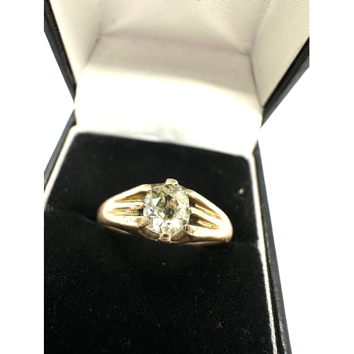 116 - Vintage gold old cut diamond ring diamond measures approx 5.5mm by 5mm est 0.50ct  weight 3.4g