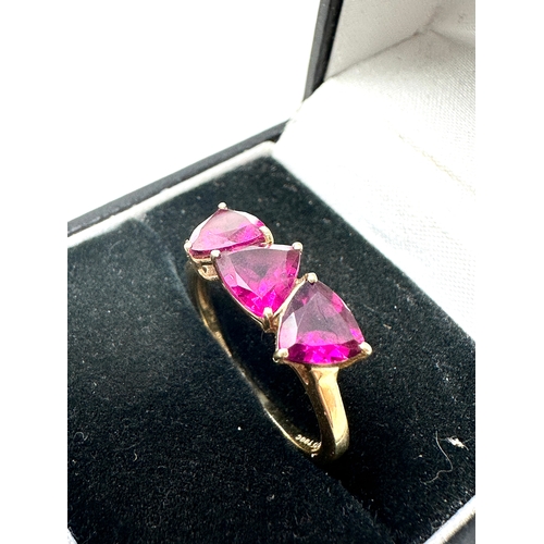 117 - 9ct gold amethyst ring weight 2.4g