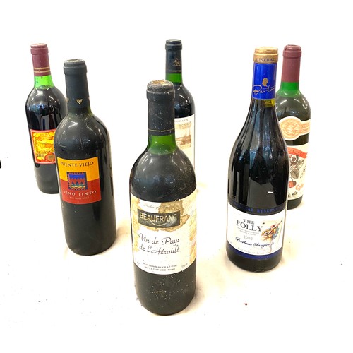 33 - 6 Bottles of assorted wine includes cotes du rhone, Pinotage, Libaio, Chateau des maze etc