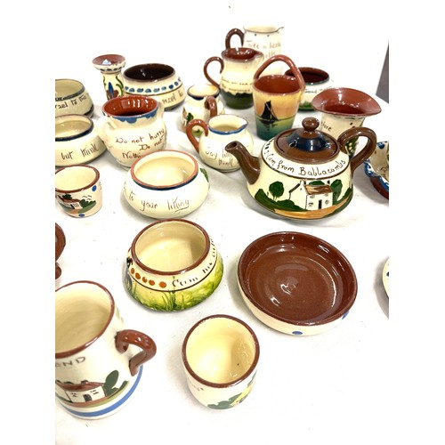 40 - Selection of assorted Cornish pottery includes candle stick, tea pot etc