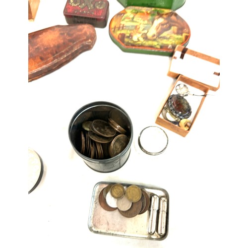 7 - Selection of collectable items includes perfume bottle, shoe last etc