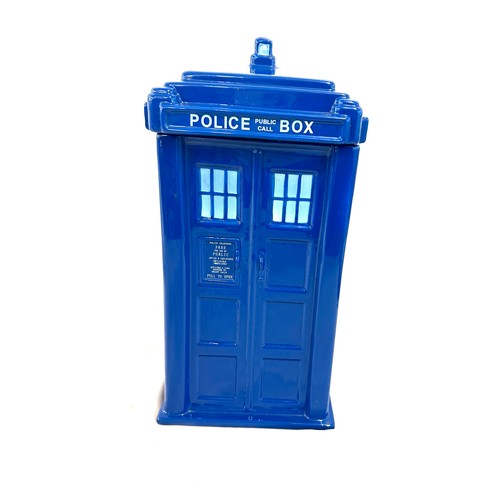 13 - Lidded pot doctor who tardis biscuit tin