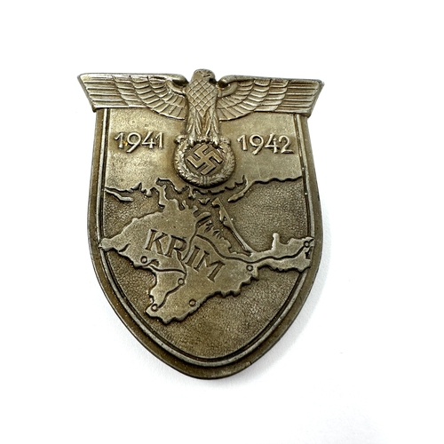 2 - WW2 German Krim arm shield badge