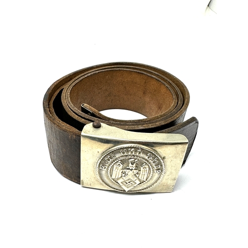 14 - German Hitler youth buckle & leather belt
